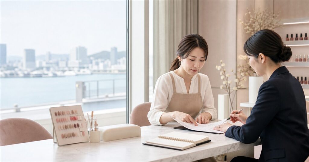 福岡のネイルサロンM&Aで事業承継を相談する経営者