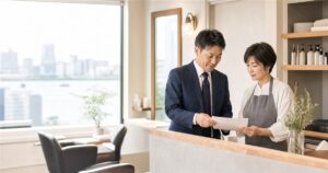 横浜の個人サロンM&Aで事業承継を相談する経営者